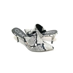 Calvin Klein faux snakeskin heels size 9 - NEW